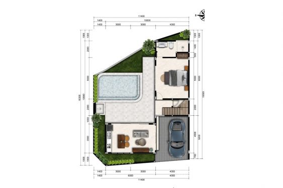 Image 9 from Dijual Vila 2 Kamar dan Ruang Kerja dekat Pantai Cemagi