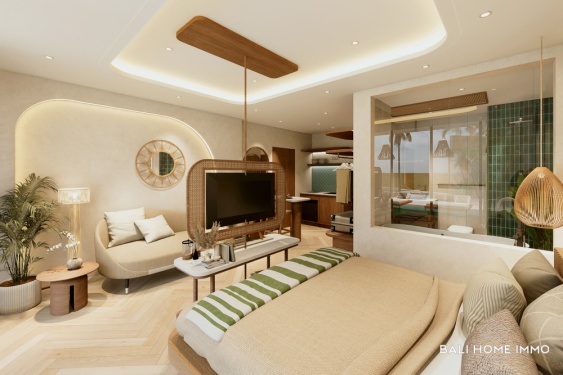 Appartement de 2 chambres avec vue mer à vendre sur plan à Bingin