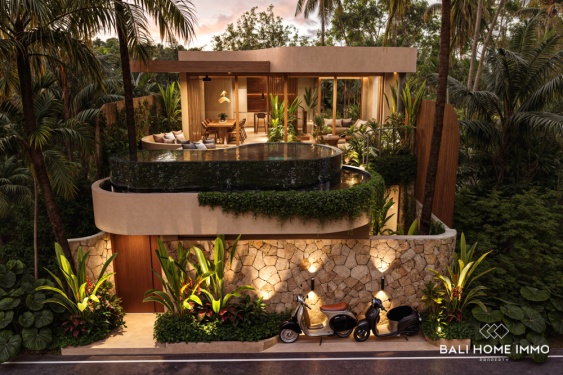 OFF PLAN 2 BEDROOM TROPICAL VILLA IN ULUWATU WITH PRIVATE LAGUNA STYLE POOL