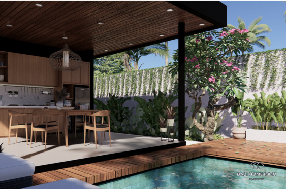 Image 2 from Villa 2 Kamar Off-plan Dijual Hak Sewa di Sisi Perumahan Canggu Bali