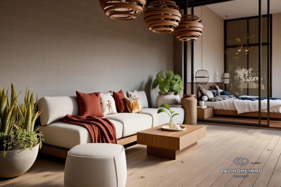 Image 6 from Villa 2 Kamar off-plan Dijual dengan Status Hak Sewa di Tepi Pantai Pererenan, Bali