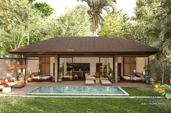 Image 1 from Villa 2 Kamar off-plan Dijual dengan Status Hak Sewa di Tepi Pantai Pererenan, Bali