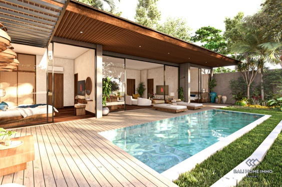 Image 2 from Villa 2 Kamar off-plan Dijual dengan Status Hak Sewa di Tepi Pantai Pererenan, Bali