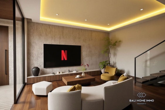 Image 3 from Villa 2 Kamar off-plan Dijual dengan Status Hak Sewa di Tepi Pantai Pererenan, Bali