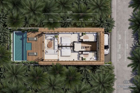 Image 15 from Villa sur plan de 2 chambres à vendre à bail à Bali Kedungu pres de la plage