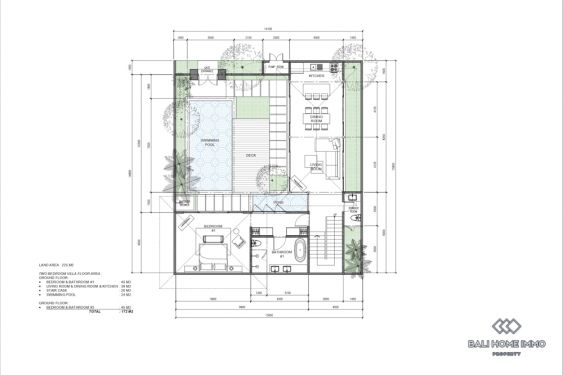 Image 13 from Villa sur plan de 2 chambres à vendre à louer au cœur de Petitenget Bali