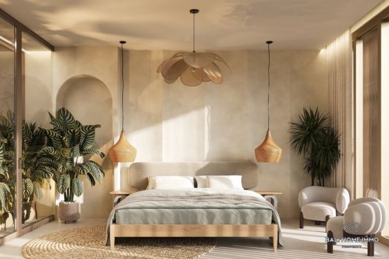 Image 10 from Villa sur plan de 2 chambres avec toit à vendre en bail à Bali Umalas