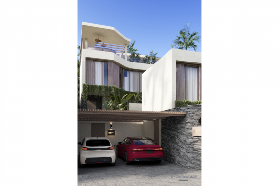 Image 20 from Villa sur plan de 2 chambres avec toit à vendre en bail à Bali Umalas