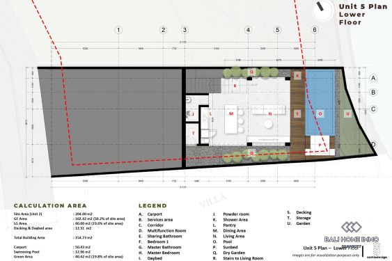 Image 19 from Villa Off-Plan 3 Kamar dijual hak sewa di Bali Canggu Berawa