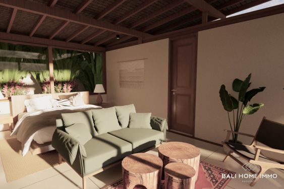 Image 6 from VILLA SUR PLAN D'UNE CHAMBRE À VENDRE EN LOCATION À BALI ULUWATU PRÈS DE LA PLAGE DE SULUBAN