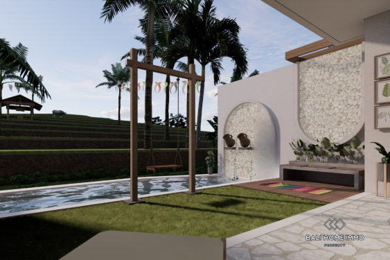 Image 2 from Villa 2 kamar off-plan dijual dengan status hak sewa di Pererenan, Bali.