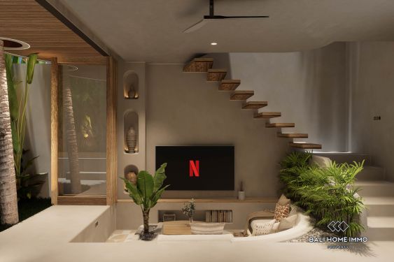 Image 3 from VILLA SUR PLAN DE 2 CHAMBRES AVEC VUE OCÉAN À VENDRE À ULUWATU PRÈS DE LA PLAGE D'ALILA