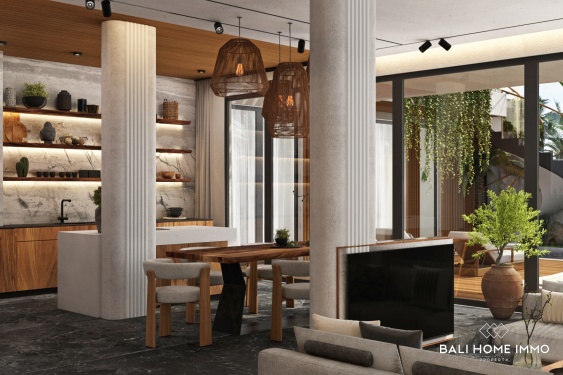 Image 8 from Villa de 3 chambres avec vue sur l'océan, sur plan, à vendre près de l'aéroport GWK de Melasti