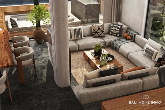 Image 6 from Villa de 3 chambres avec vue sur l'océan, sur plan, à vendre près de l'aéroport GWK de Melasti