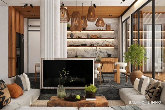 Image 7 from Villa de 3 chambres avec vue sur l'océan, sur plan, à vendre près de l'aéroport GWK de Melasti