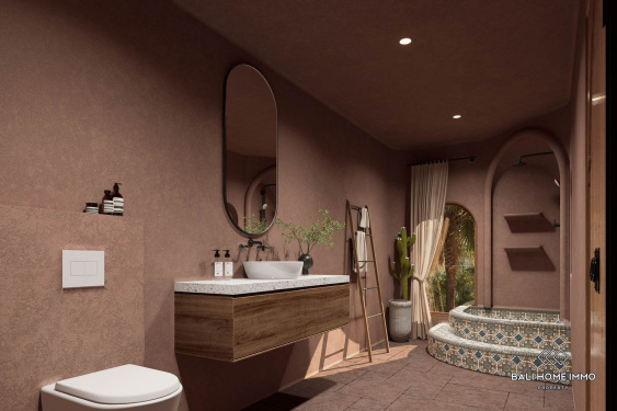 Image 9 from Villa moderne de 3 chambres en phase de construction, à vendre en droit de bail à Lombok