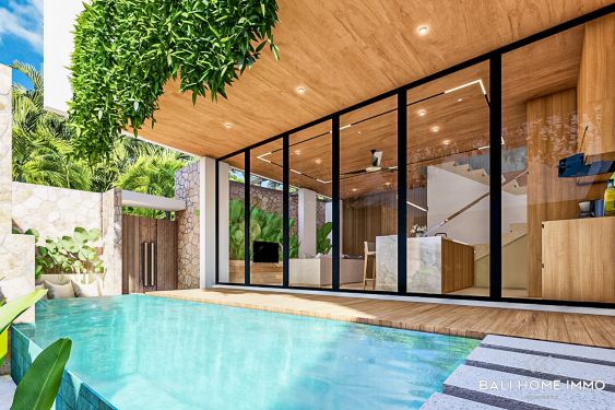 Image 1 from Villa sur plan de 3 chambres à vendre en bail à Bali Canggu