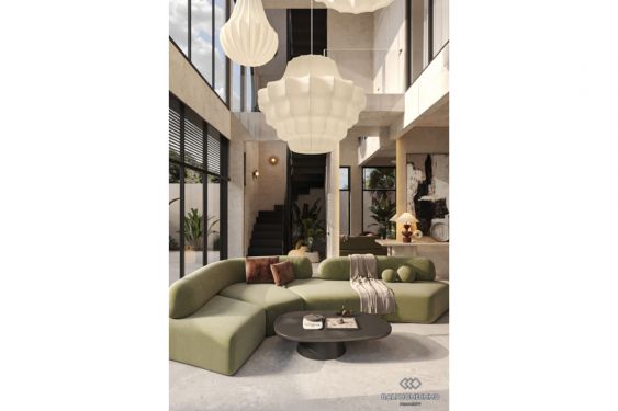 Image 6 from Villa sur plan de 3 chambres à vendre en location à Bali Pererenan près de la plage de Lima