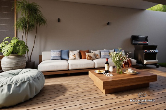 Image 2 from Villa 3 Kamar off-plan Dijual dengan Status Hak Sewa di Tepi Pantai Pererenan, Bali