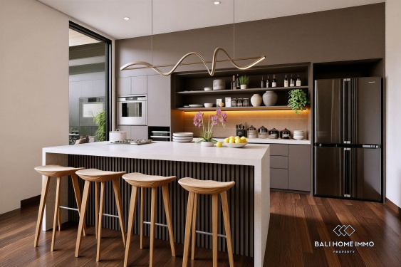 Image 10 from Villa 3 Kamar off-plan Dijual dengan Status Hak Sewa di Tepi Pantai Pererenan, Bali