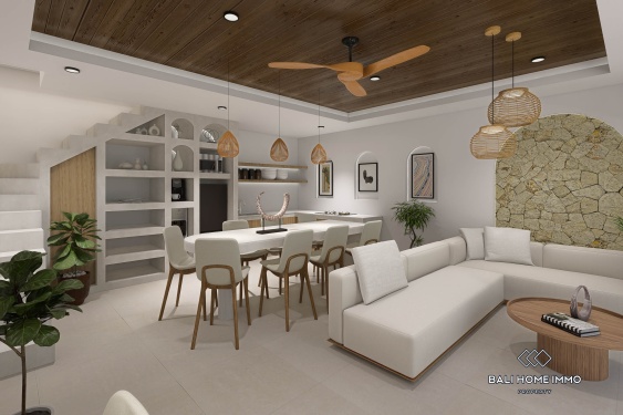 Image 3 from Vila 3 kamar off-plan untuk dijual leasehold di Kerobokan