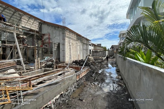 Off-Plan 3 Bedroom villa for sale leasehold near Seseh Beach Bali