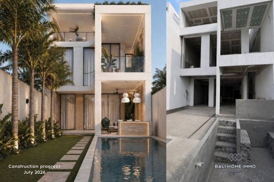 Villa de 3 chambres sur plan avec vue sur l'océan à vendre à Seseh Beachside