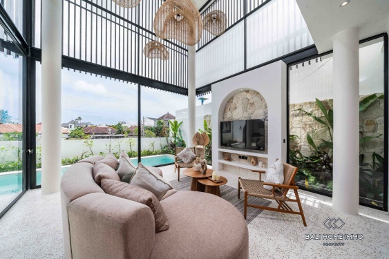 Image 2 from Villa de 3 chambres sur plan avec vue sur les rizières à vendre en location près de Berawa