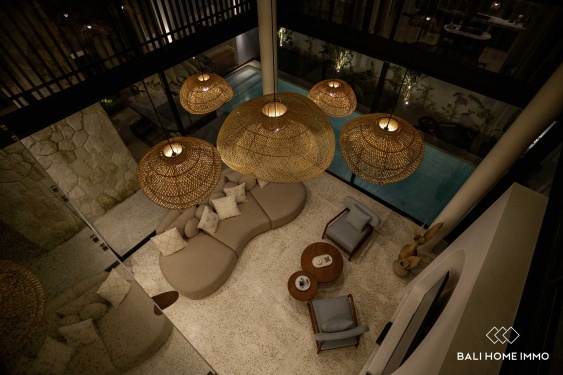 Image 9 from Off-plan 3 Bedroom Villa with ricefield view for sale leasehold near Berawa