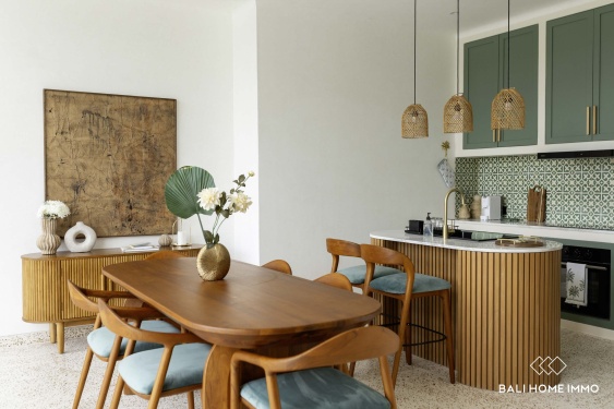 Image 7 from Off-plan 3 Bedroom Villa with ricefield view for sale leasehold near Berawa