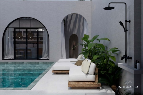Villa de luxe tropicale de 3 chambres sur plan à vendre à Bali Munggu