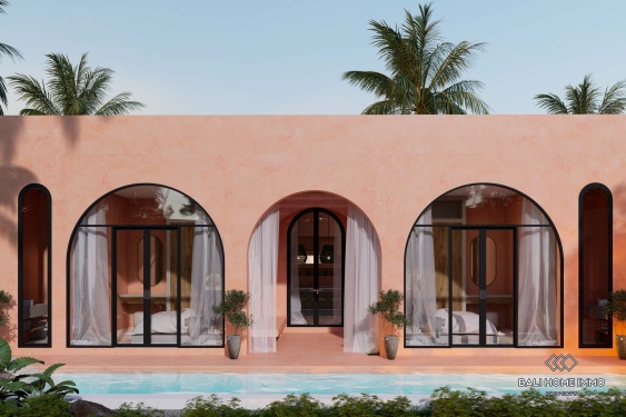 Villa bergaya Maroko 3 kamar off-plan untuk dijual dengan status hak sewa di Bali - Cepaka