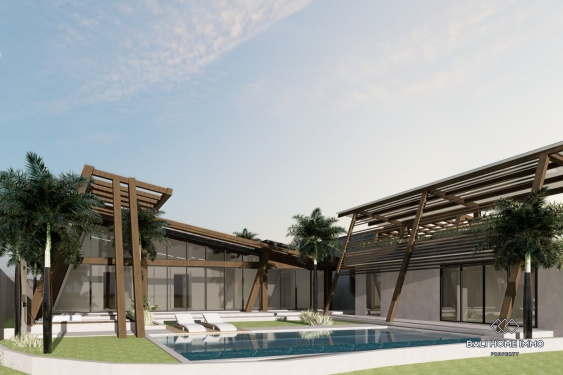 Nearly finished 3 Bedrooms villa with ricefield view in Bali Ubud