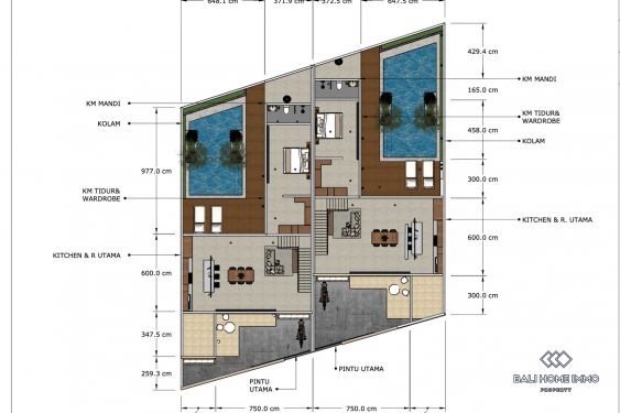 Image 9 from Off-plan 3 bedrooms villa for sale leasehold in Bali Buduk Near Canggu