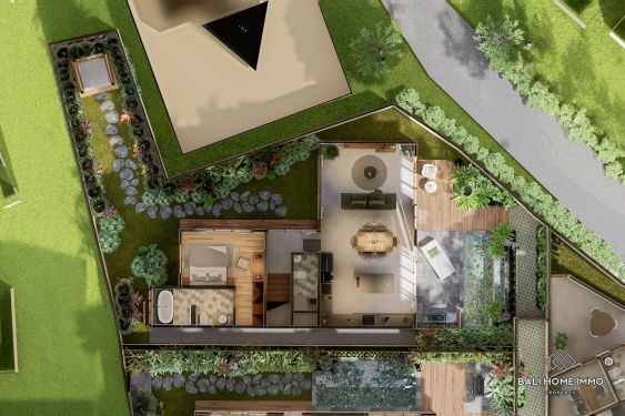 Image 15 from Villa moderne de 4 chambres sur plan à vendre à Sanur, en location