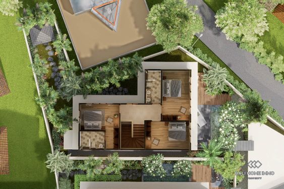 Image 14 from Villa moderne de 4 chambres sur plan à vendre à Sanur, en location