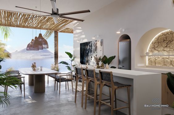 Image 9 from Villa sur plan de 4 chambres avec vue sur l'océan à vendre en bail à Nusa Penida Bali