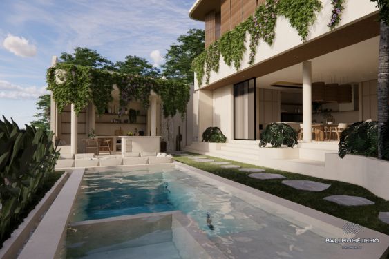 Image 3 from Hors plan Villa de 4 chambres à coucher à vendre en leasing à Bali Canggu Côté résidentiel