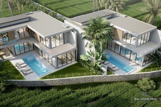 Image 3 from Villa moderne de 4 chambres sur plan avec vue sur les rizières à vendre en bail à Cemagi Bali