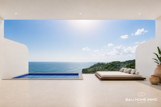 Villa de 5 chambres sur plan avec vue sur l'océan à vendre en bail emphytéotique à Bingin