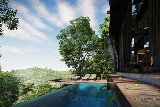 Image 3 from Sur plan d'une luxueuse villa familiale de 4 chambres avec vue sur la jungle à Ubud Bali