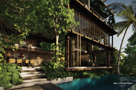 Image 2 from Sur plan d'une luxueuse villa familiale de 4 chambres avec vue sur la jungle à Ubud Bali