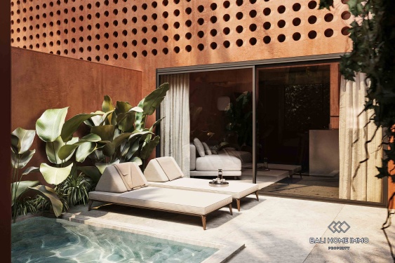 Charmante villa sur plan d'une chambre à vendre à Pererenan Beachside