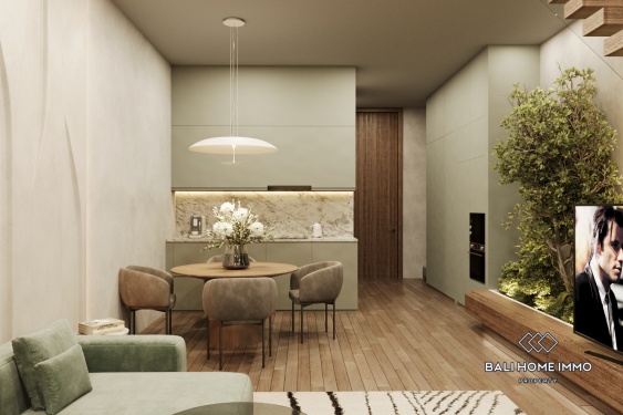 Image 4 from Charmante maison de ville de 2 chambres avec vue sur l'océan, à vendre sur plan à Nusa Dua