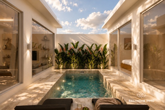Off Plan Cozy Tropical 2 Bedroom Villa for Sale Near Melasti Beach
