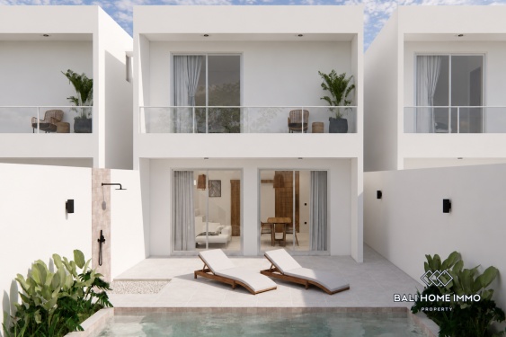 Villa tropicale confortable de 2 chambres à coucher, sur plan, à vendre près de la plage de Melasti