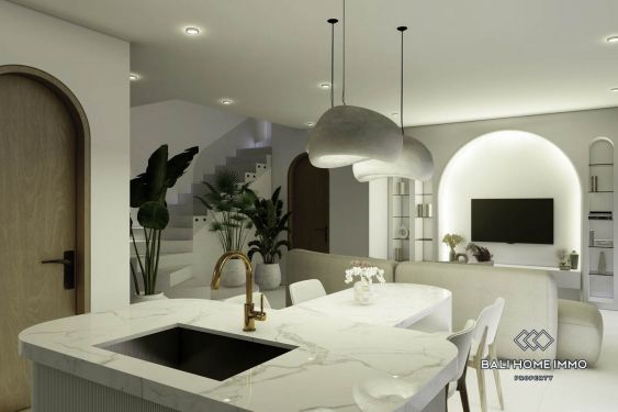 Image 7 from Superbe villa méditerranéenne tropicale de 2 chambres sur plan à vendre près de la plage de Pandawa