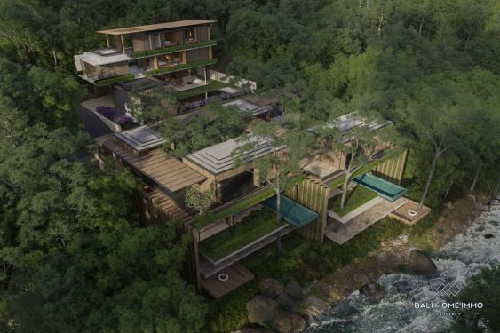 Image 2 from Vila 3 Kamar Tidur dengan Pemandangan Hutan & Sungai Dijual Hak Milik di Bali Nyanyi