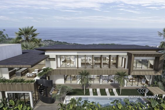 Image 2 from Villa de luxe de 6 chambres avec vue sur l'océan, sur plan, à vendre à Pecatu