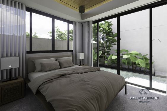 Image 4 from Villa minimaliste de 2 chambres avec vue sur l'océan, sur plan, à vendre à Pandawa